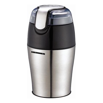 Heinner HCG-150SS - Macinacaffè elettrico per chicchi di caffè 50 g 150W/230V acciaio inox/nero