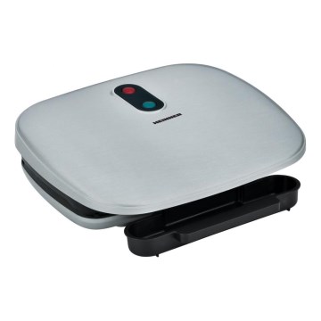 Heinner HEG-F1000SL - Grill a contatto 1000 W/230 V cromo satinato/nero