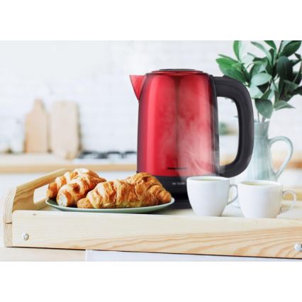 Heinner HEK-2200RDSS - Bollitore rapido 1,7 l 2200W/230V rosso/nero