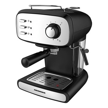 Heinner HEM-1100BKX - Macchina da caffè espresso a leva 850W/230V nera/cromo satinato