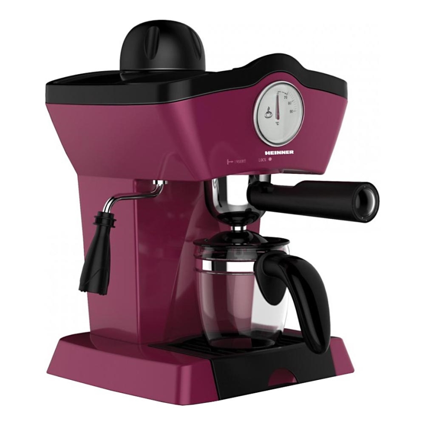 Heinner HEM-200BG - Macchina per caffè espresso con portafiltro 800W/230V viola