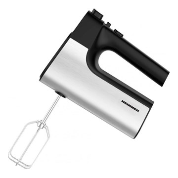 Heinner HM-500BKSS - Sbattitore a mano 500W/230V, cromo opaco/nero