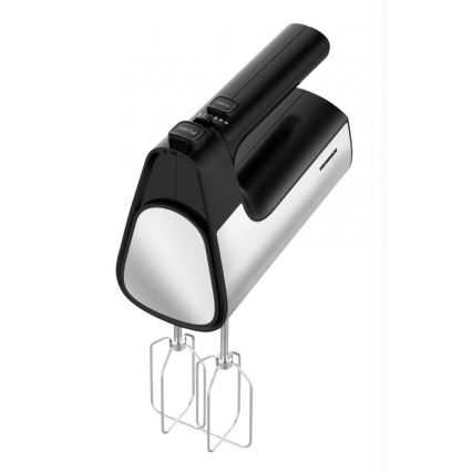 Heinner HM-500BKSS - Sbattitore a mano 500W/230V, cromo opaco/nero
