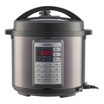 Heinner HPCK-38BK - Pentola a pressione elettrica multifunzione 5,7 l 1000 W/230 V nera