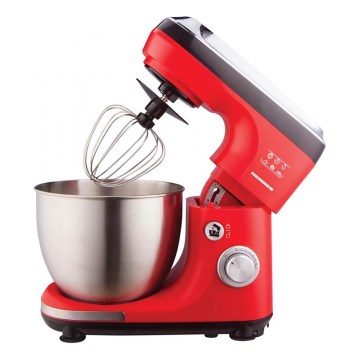 Heinner HPM-600RD - Robot da cucina con ciotola in acciaio inossidabile 600W/230V rosso