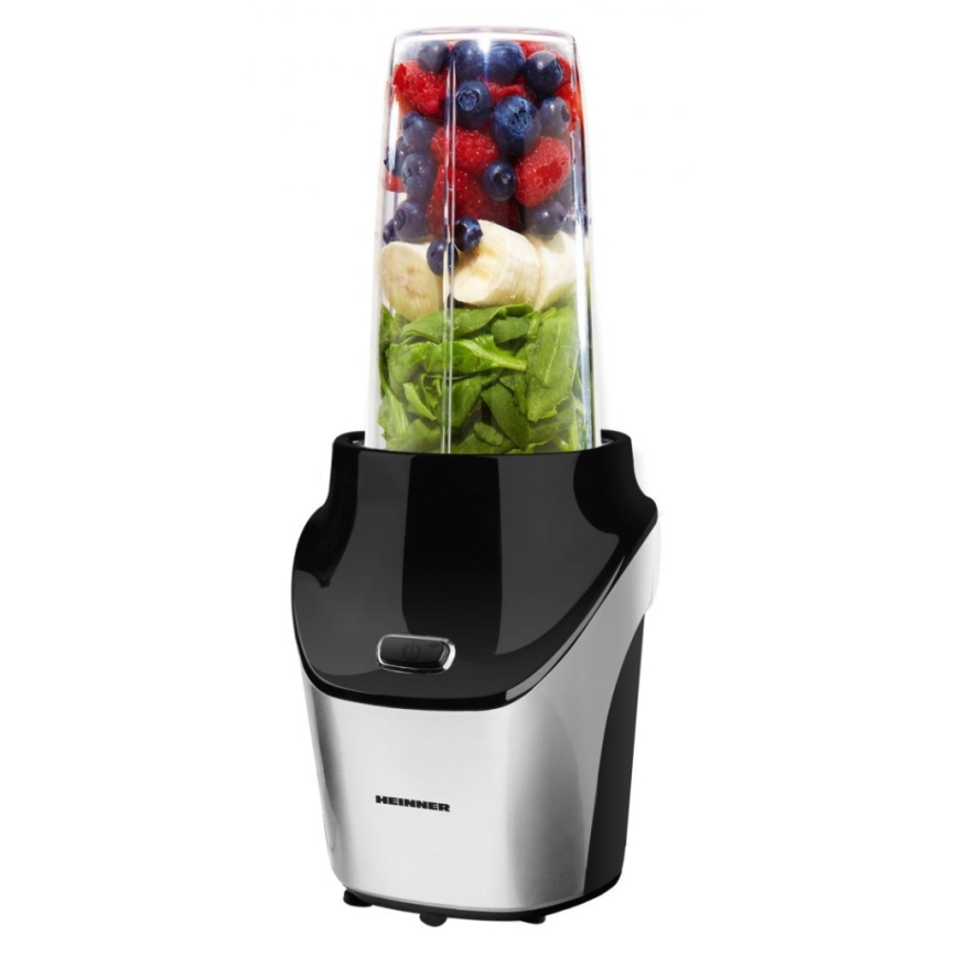 Heinner HSB-T1000SS - Frullatore Nutri Smoothie 1000W/230V cromo opaco/nero