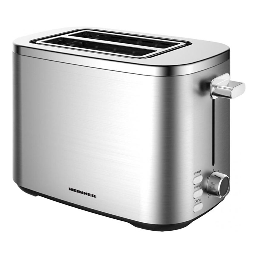 Heinner HTP-800SS - Tostapane a 2 fette 800W/230V in acciaio inox