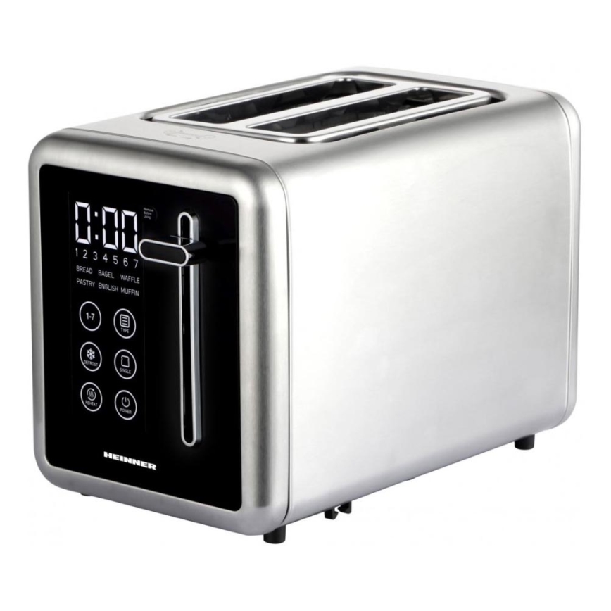Heinner HTP-DD900BKSS - Tostapane digitale 900W/230V in acciaio inox