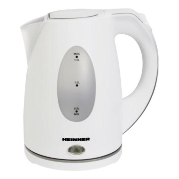 Heinner PF-47 - Bollitore elettrico 1,5 l 2200W/230V bianco