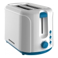 Heinner TP-750BL - Tostapane a due fette 750W/230V bianco/blu
