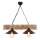 HEPSI cavo Lampada a sospensione 2xE27/40W/230V, abete rosso/noce finish