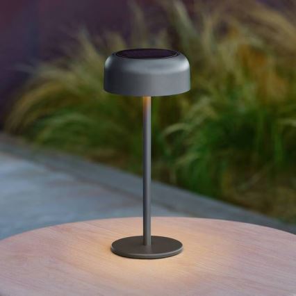 Hesperide - Lampada da tavolo solare LED BOLTY LED/3,7V 2600 mAh IP65 antracite