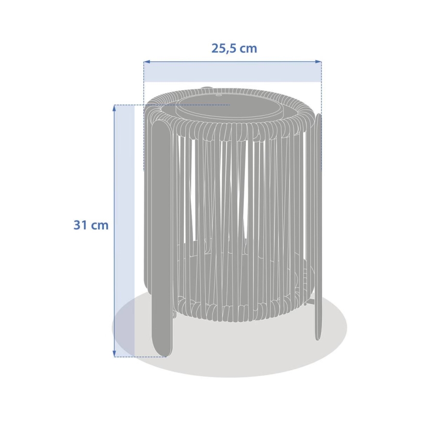 Hesperide - Lampada LED solare LINY LED/3,7V 2600 mAh IP54 verde