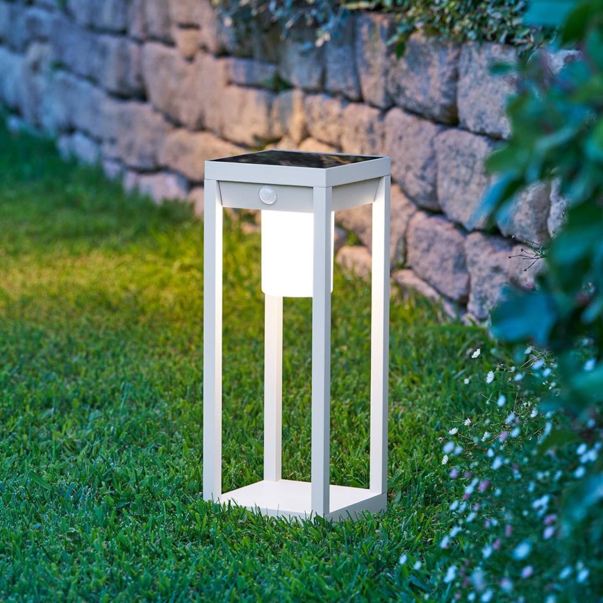 Hesperide - Lanterna solare LED con sensore di movimento e sensore crepuscolare PIKY LED/3,7V 2600 mAh 40 cm IP65 beige