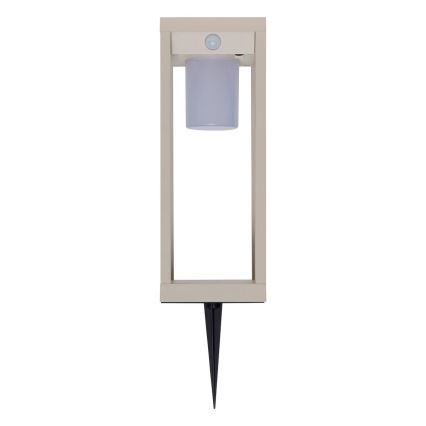 Hesperide - Lanterna solare LED con sensore di movimento e sensore crepuscolare PIKY LED/3,7V 2600 mAh 40 cm IP65 beige