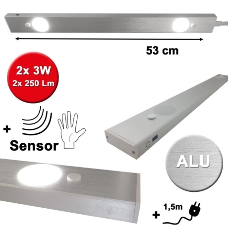 HiLite - Lampada LED sottopensile con sensore BERN 2xLED/3W/230V 4000K