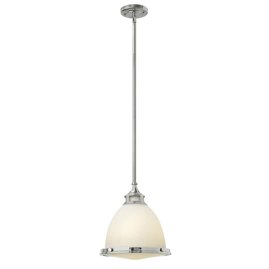 Hinkley - Lampadario a sospensione con supporto rigido AMELIA 1xE27/60W/230V cromo lucido