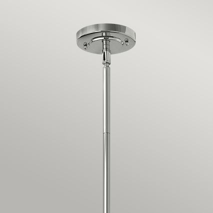 Hinkley - Lampadario a sospensione con supporto rigido AMELIA 1xE27/60W/230V cromo lucido