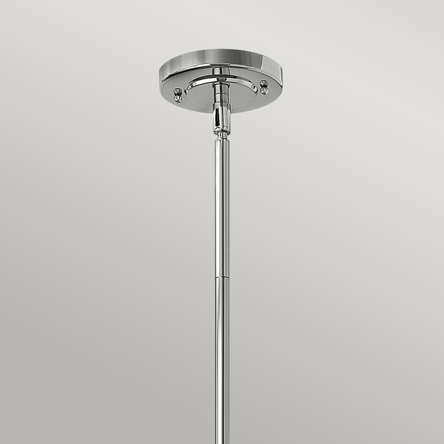 Hinkley - Lampadario a sospensione con supporto rigido AMELIA 1xE27/60W/230V cromo lucido
