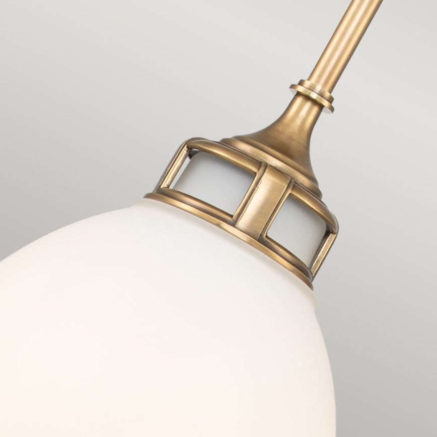 Hinkley - Lampadario a sospensione con supporto rigido AMELIA 1xE27/60W/230V ottone