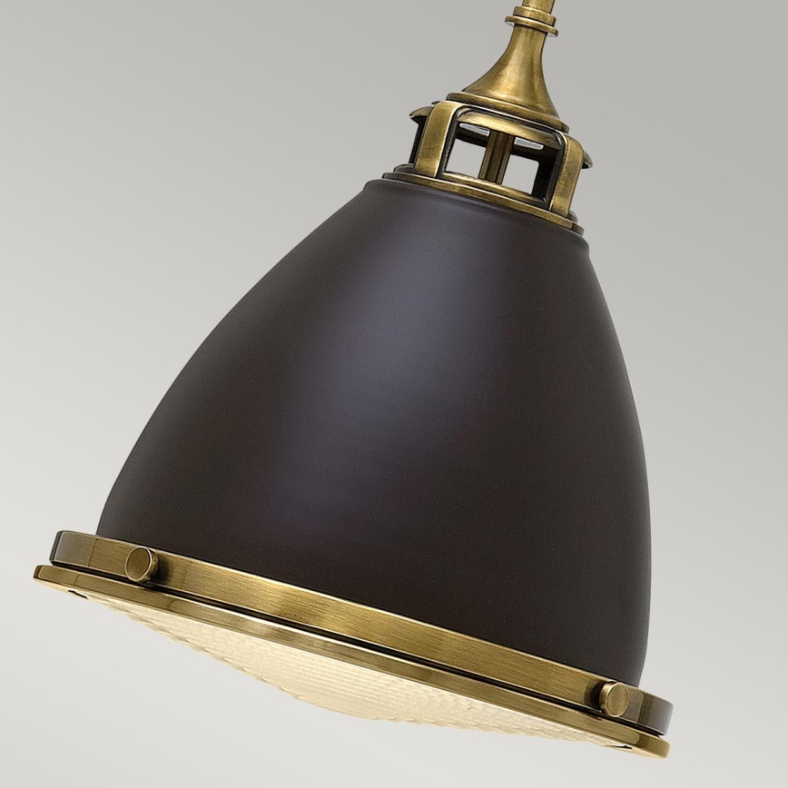 Hinkley - Lampadario a sospensione con supporto rigido AMELIA 1xE27/60W/230V bronzo