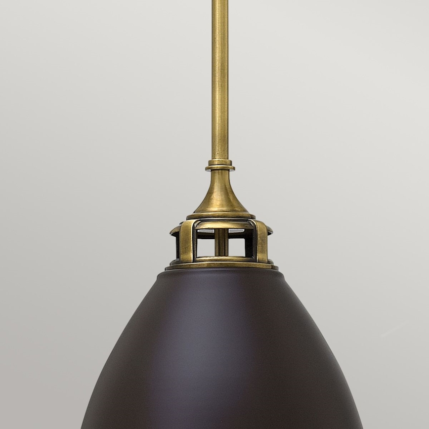 Hinkley - Lampadario a sospensione con supporto rigido AMELIA 1xE27/60W/230V bronzo