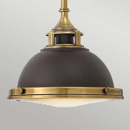 Hinkley - Lampadario a sospensione con supporto rigido AMELIA 1xE27/60W/230V ottone
