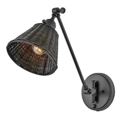 Hinkley - Faretto da parete ARTI 1xE27/60W/230V nero