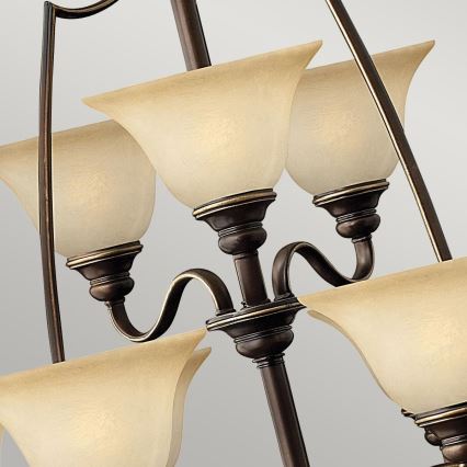 Hinkley - Lampadario a sospensione con catena CELLO 15xE27/60W/230V