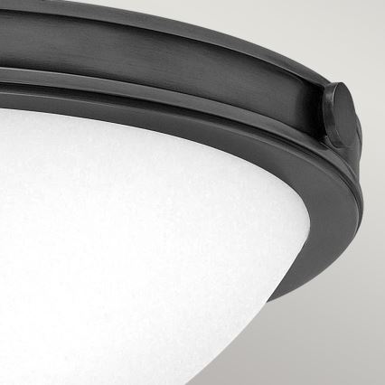 Hinkley - Plafoniera COLLIER 2xE27/40W/230V Ø 34,6 cm nera