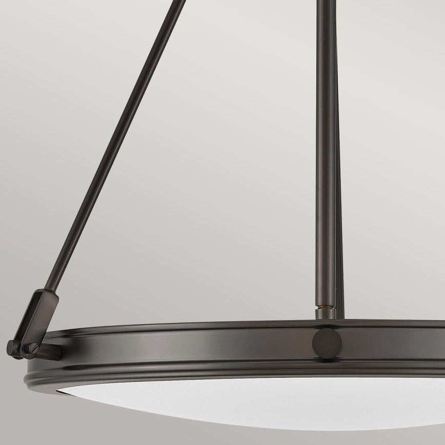 Hinkley - Lampadario a catena COLLIER 4xE14/40W/230V Ø 54,3 cm nero