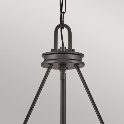 Hinkley - Lampadario a catena COLLIER 4xE14/40W/230V Ø 54,3 cm nero