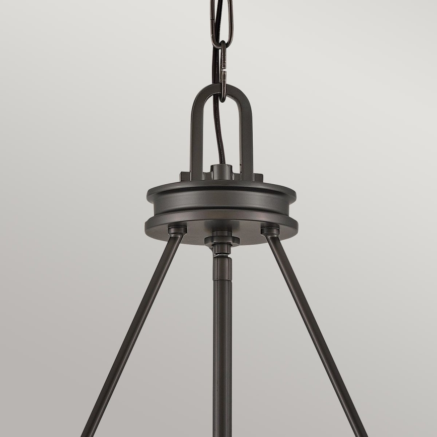 Hinkley - Lampadario a catena COLLIER 4xE14/40W/230V Ø 54,3 cm nero