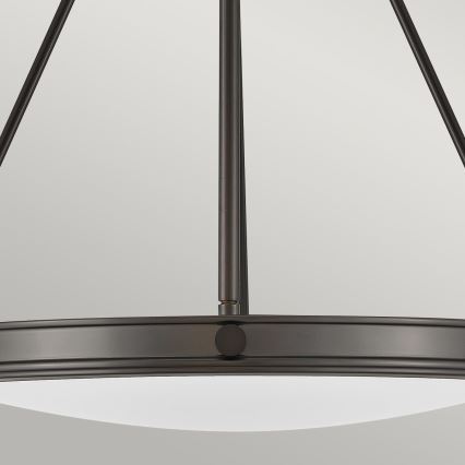 Hinkley - Lampadario a catena COLLIER 4xE14/40W/230V Ø 54,3 cm nero