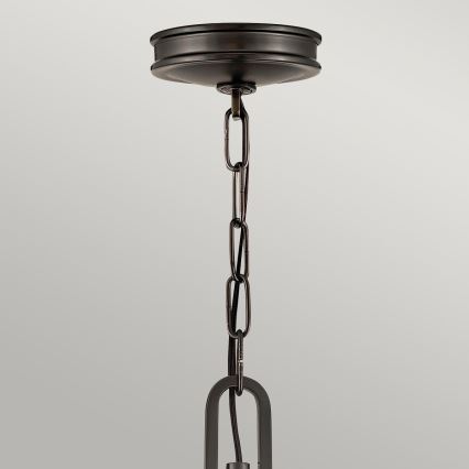 Hinkley - Lampadario a catena COLLIER 4xE14/40W/230V Ø 54,3 cm nero