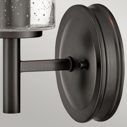 Hinkley - Lampada da parete COLLIER 1xE27/60W/230V nera