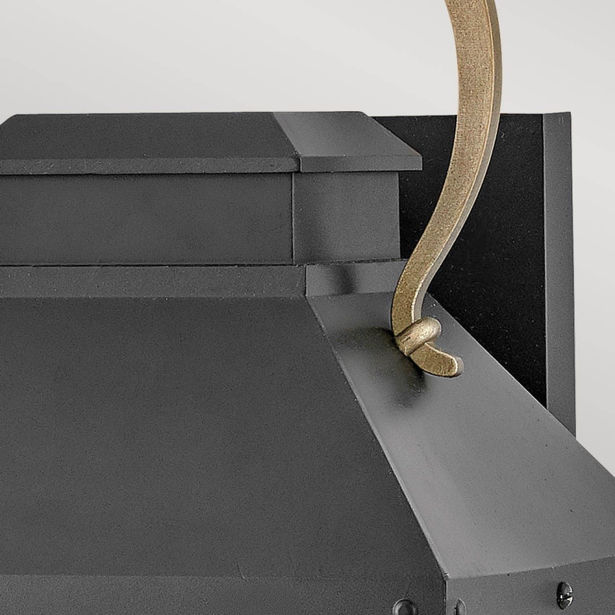 Applique da esterno DAWSON M 1xE27/60W/230V IP44 nero