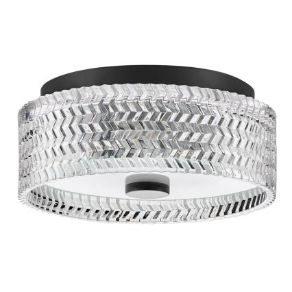 Hinkley - Plafoniera ELLE 2xE27/60W/230V diametro 30,5 cm nero