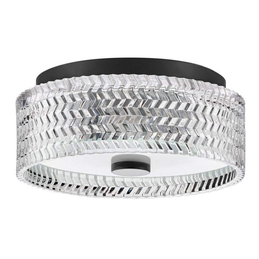 Hinkley - Plafoniera ELLE 2xE27/60W/230V diametro 30,5 cm nero