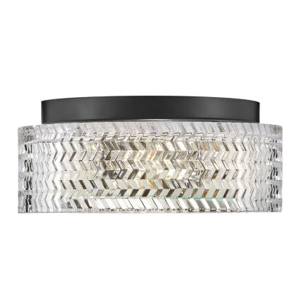 Hinkley - Plafoniera ELLE 2xE27/60W/230V diametro 30,5 cm nero