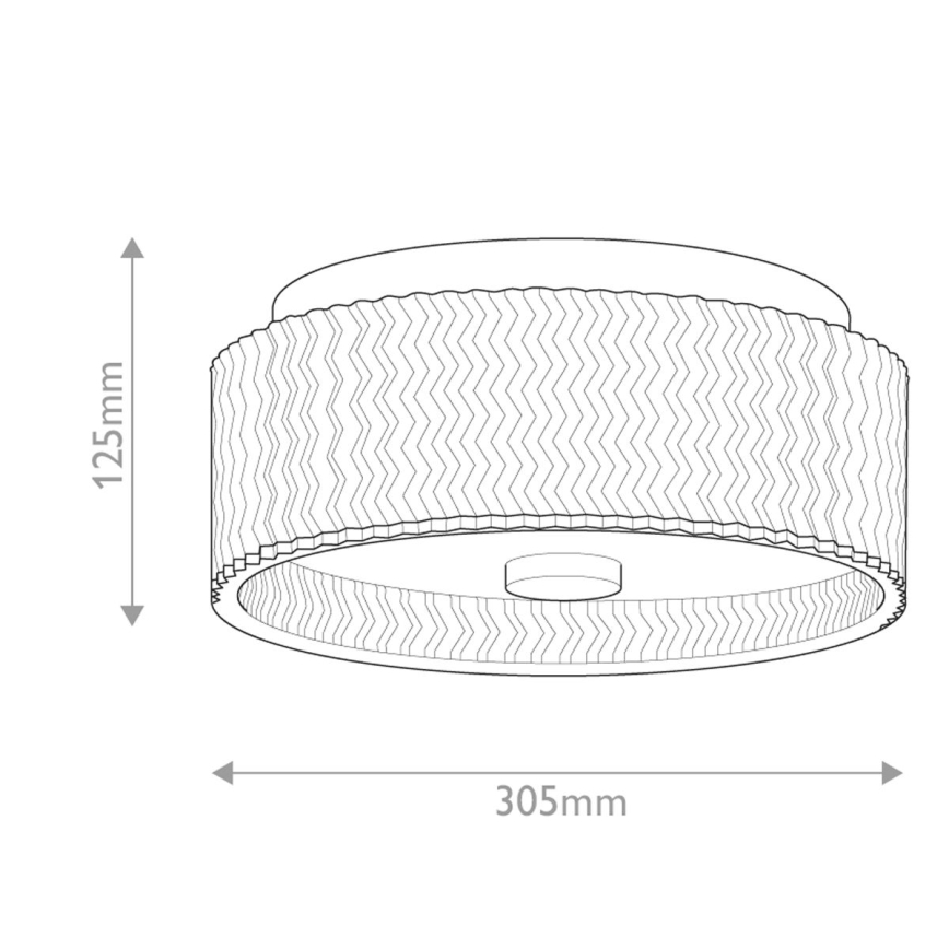 Hinkley - Plafoniera ELLE 2xE27/60W/230V diametro 30,5 cm oro