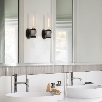 Hinkley - Applique da bagno ELLISON 1xE27/40W/230V IP44 nero