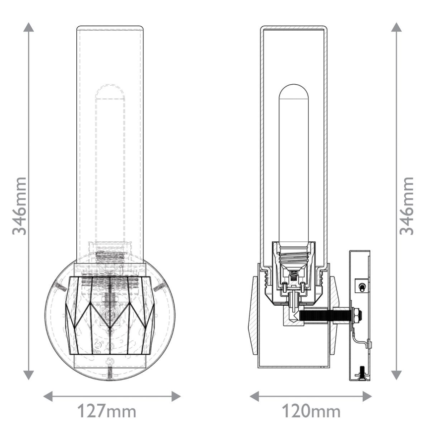 Hinkley - Applique da bagno ELLISON 1xE27/40W/230V IP44 oro