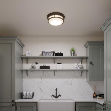 Hinkley - Plafoniera da bagno HADLEY 3xE27/40W/230V IP44 bronzo