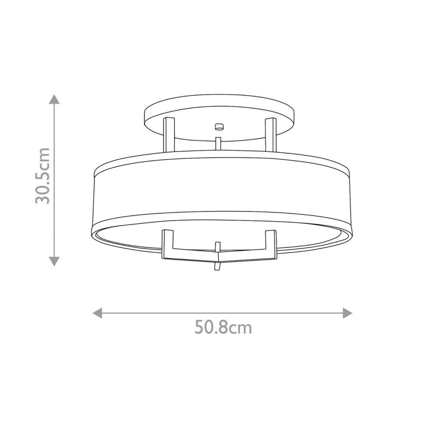Hinkley - Plafoniera HAMPTON 3xE27/60W/230V Ø 50,8 cm dorata