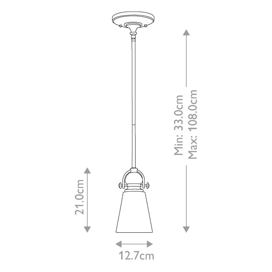 Hinkley - Lampadario a sospensione con supporto rigido MAYFLOWER 1xE27/60W/230V