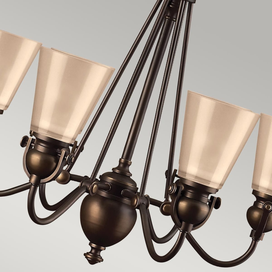 Hinkley - Lampadario a sospensione con catena MAYFLOWER 6xE27/60W/230V