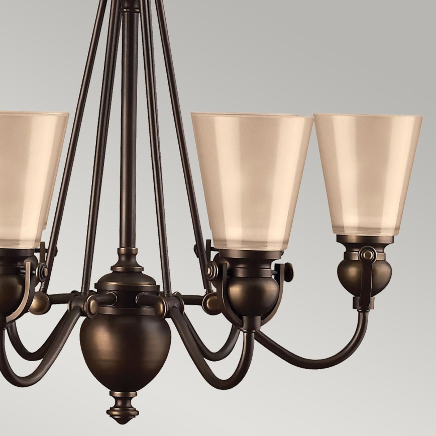 Hinkley - Lampadario a sospensione con catena MAYFLOWER 6xE27/60W/230V