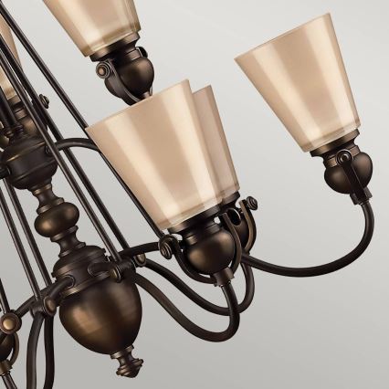 Hinkley - Lampadario a sospensione con catena MAYFLOWER 9xE27/60W/230V