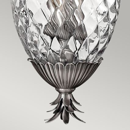 Hinkley - Lampadario a sospensione con catena PLANTATION 4xE14/40W/230V argento
